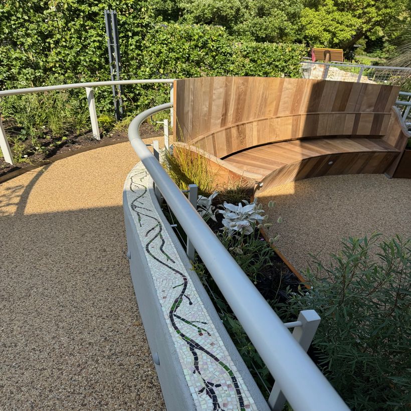 aerial view of new building