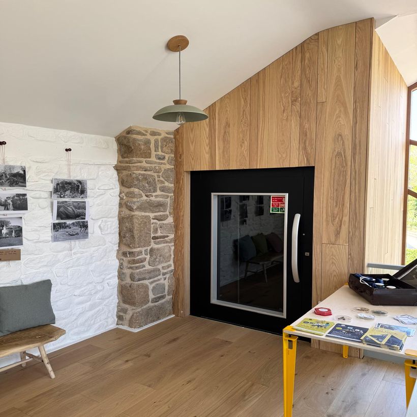 aerial view of new building