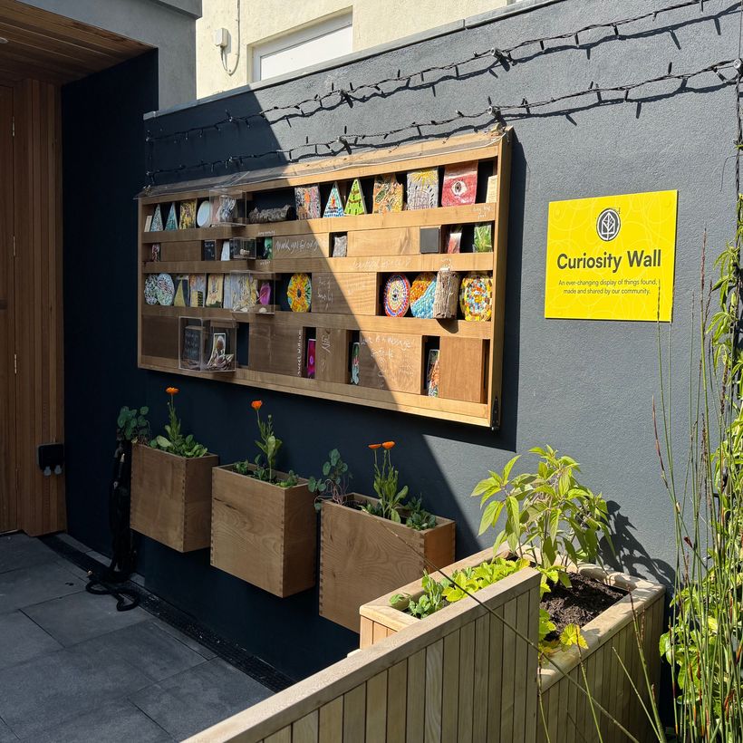 aerial view of new building