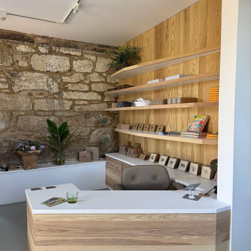 aerial view of new building