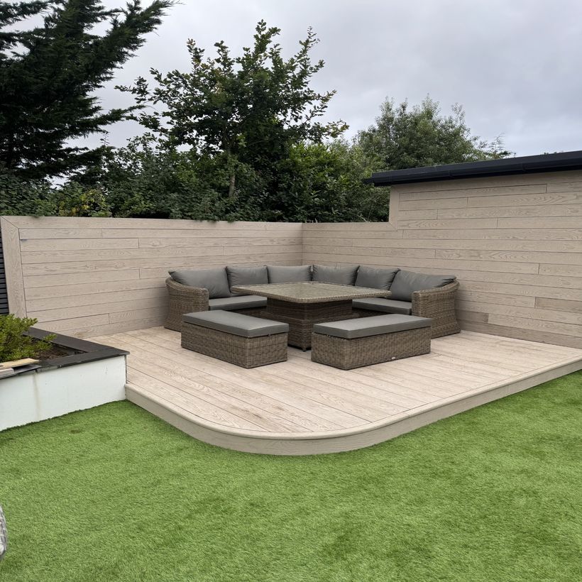 aerial view of new building