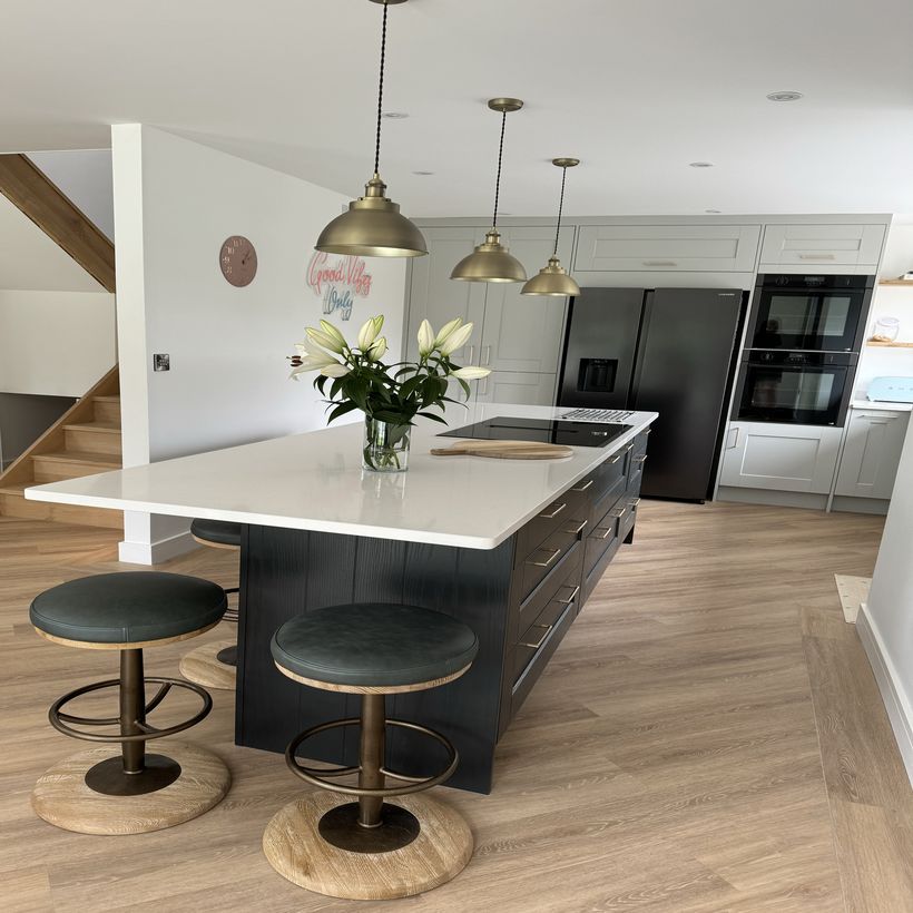 aerial view of new building