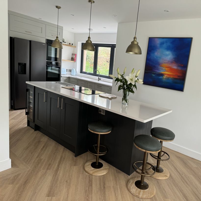 aerial view of new building