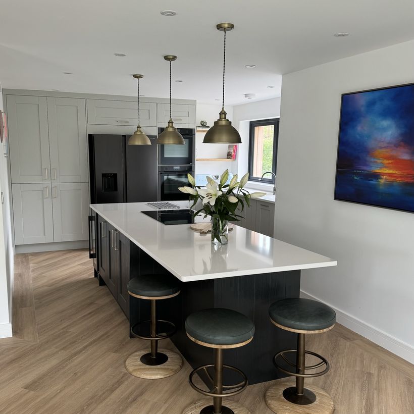 aerial view of new building