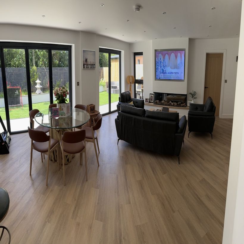 aerial view of new building