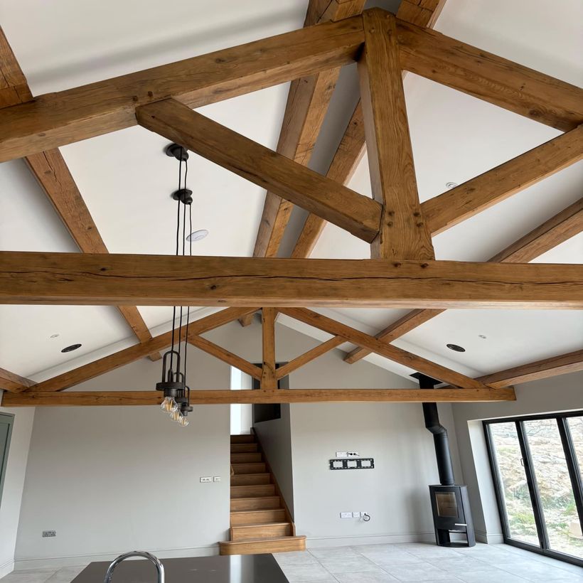 aerial view of new building