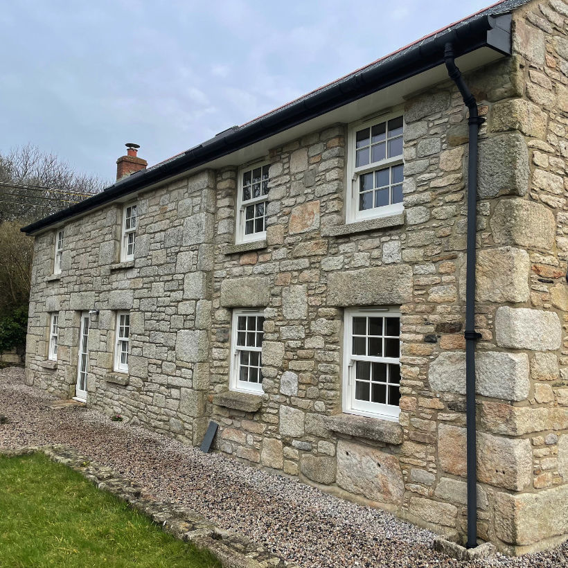 aerial view of new building