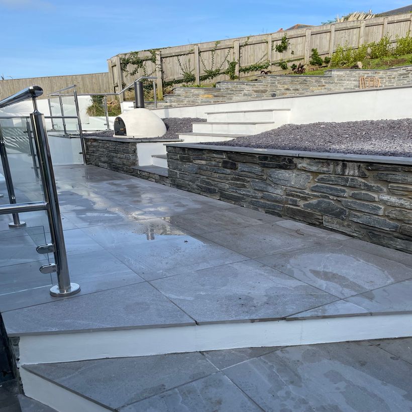 aerial view of new building