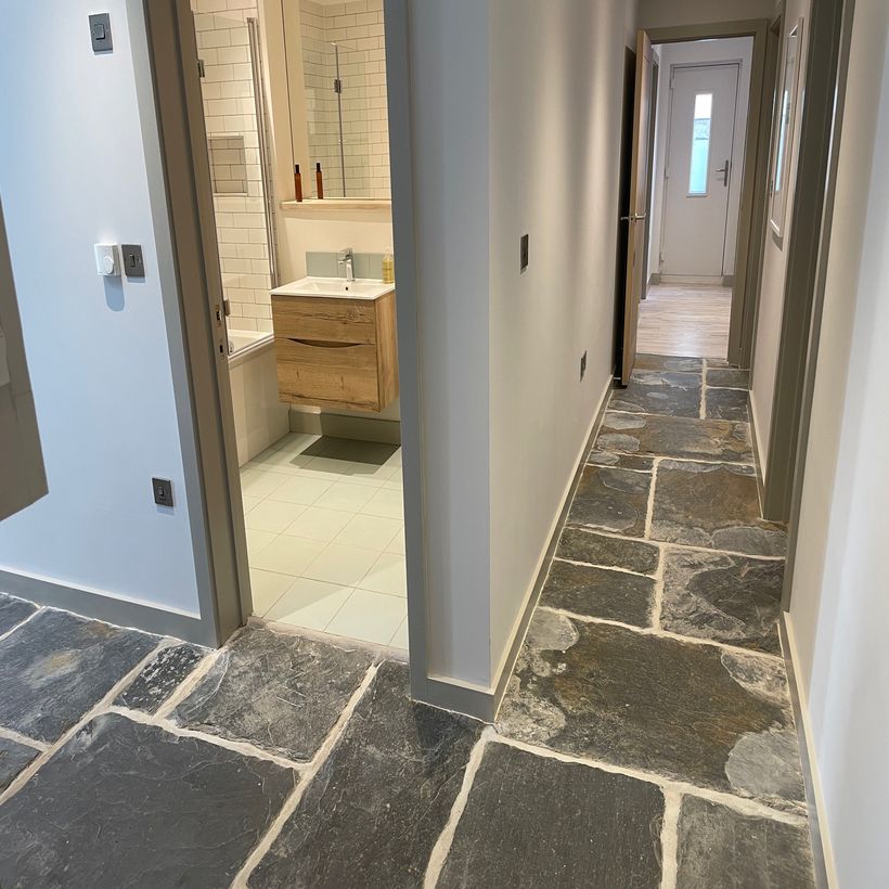 aerial view of new building