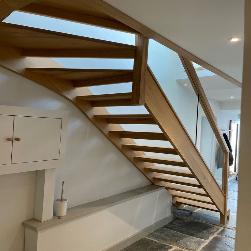 aerial view of new building