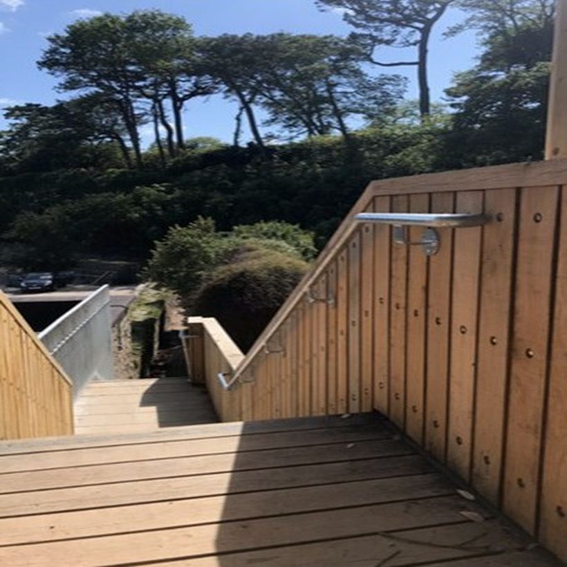 aerial view of new building