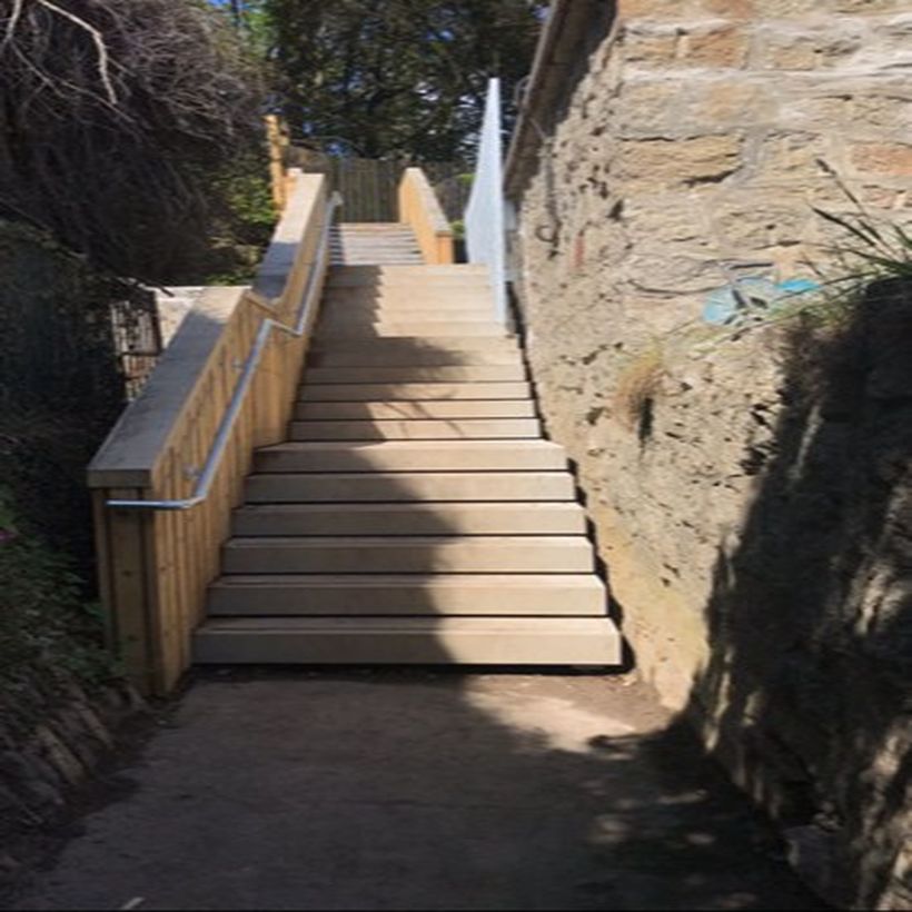 aerial view of new building