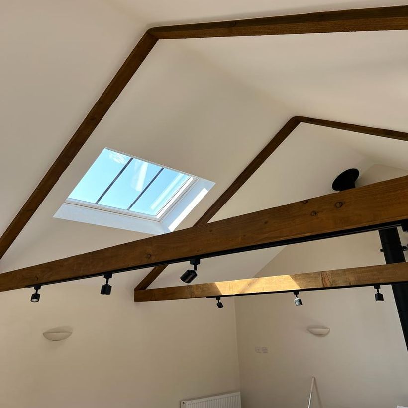 aerial view of new building