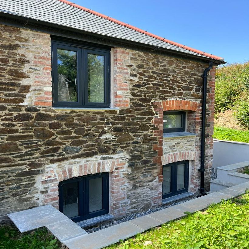 aerial view of new building