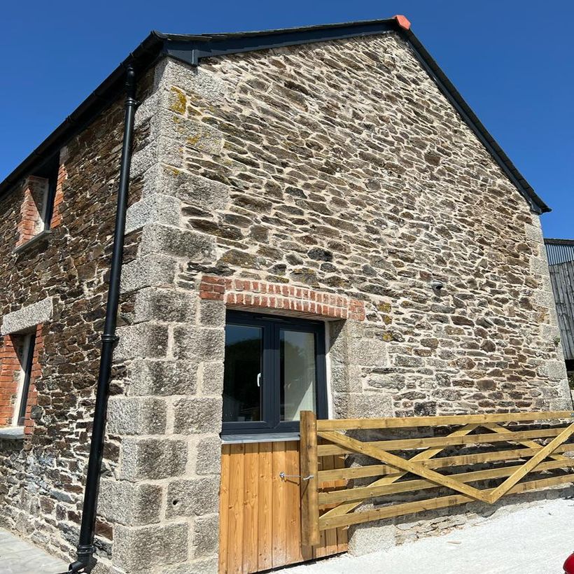 aerial view of new building