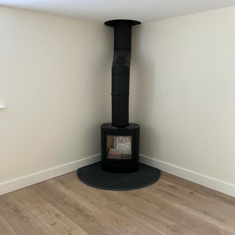 aerial view of new building