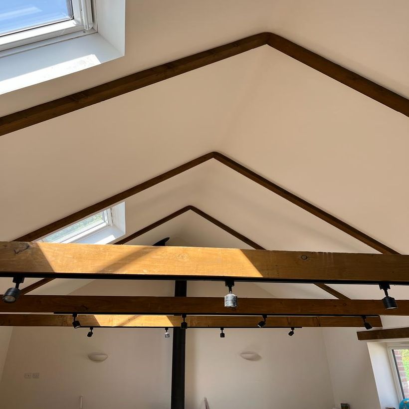 aerial view of new building