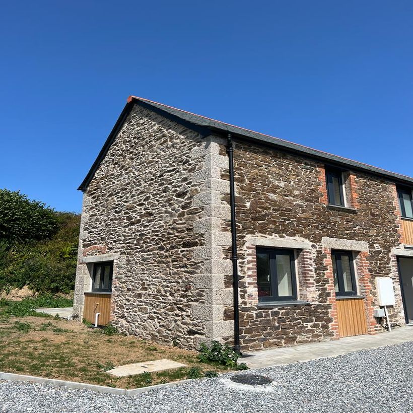 aerial view of new building