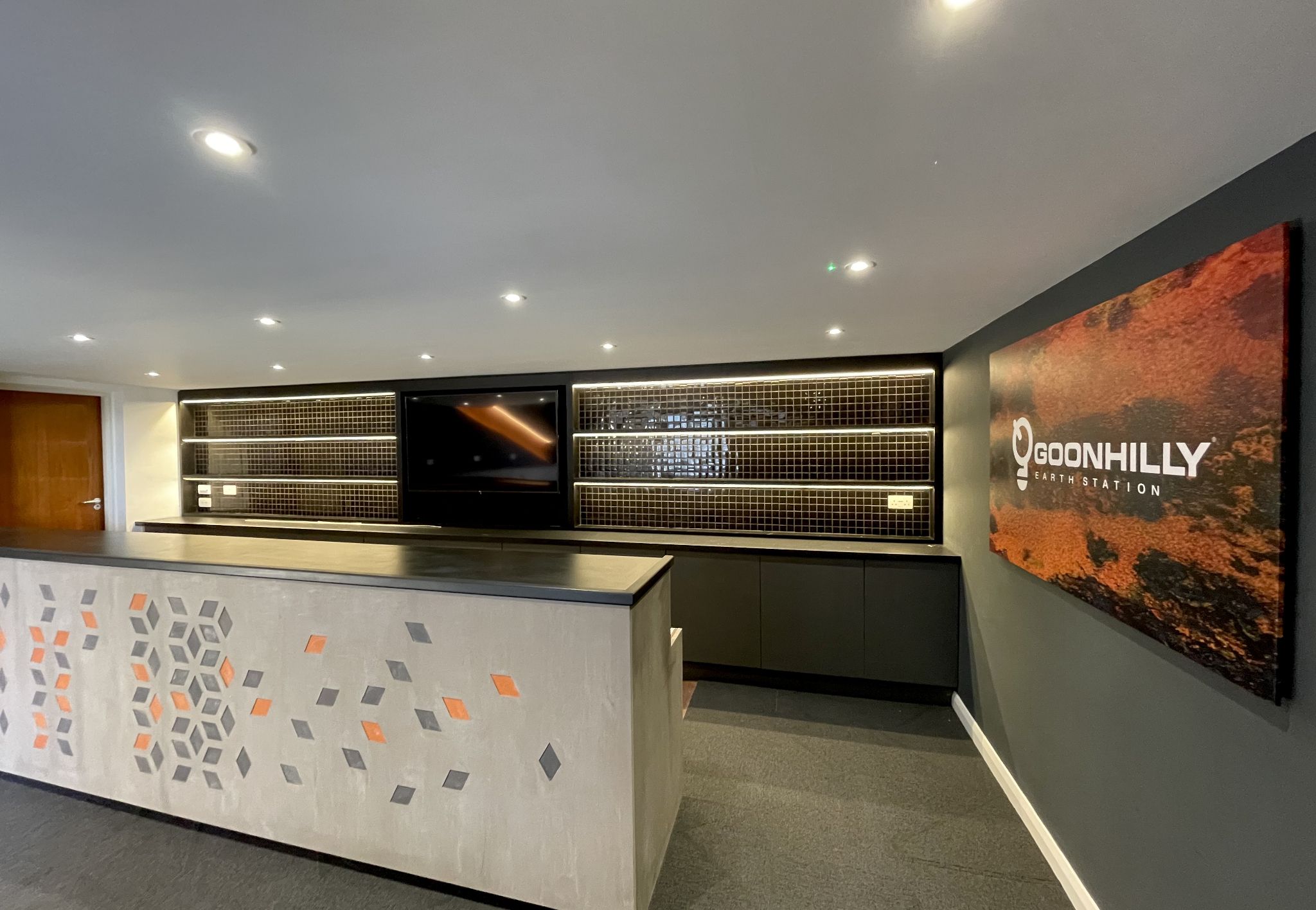 Image of the bar at the Goonhilly Earth Station visitor centre