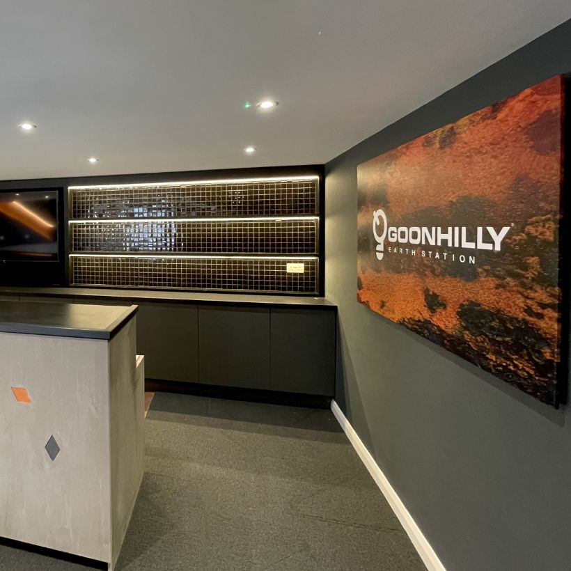 Image of visitor centre at Goonhilly Earth station